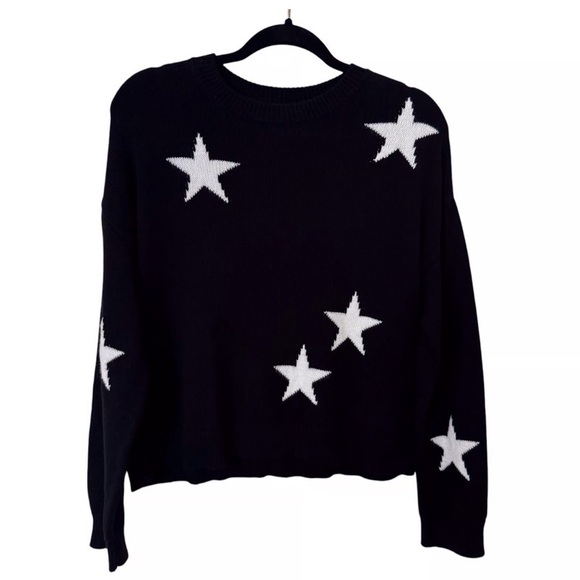 Rails Black Sweater with White Stars - Picture 2 of 4